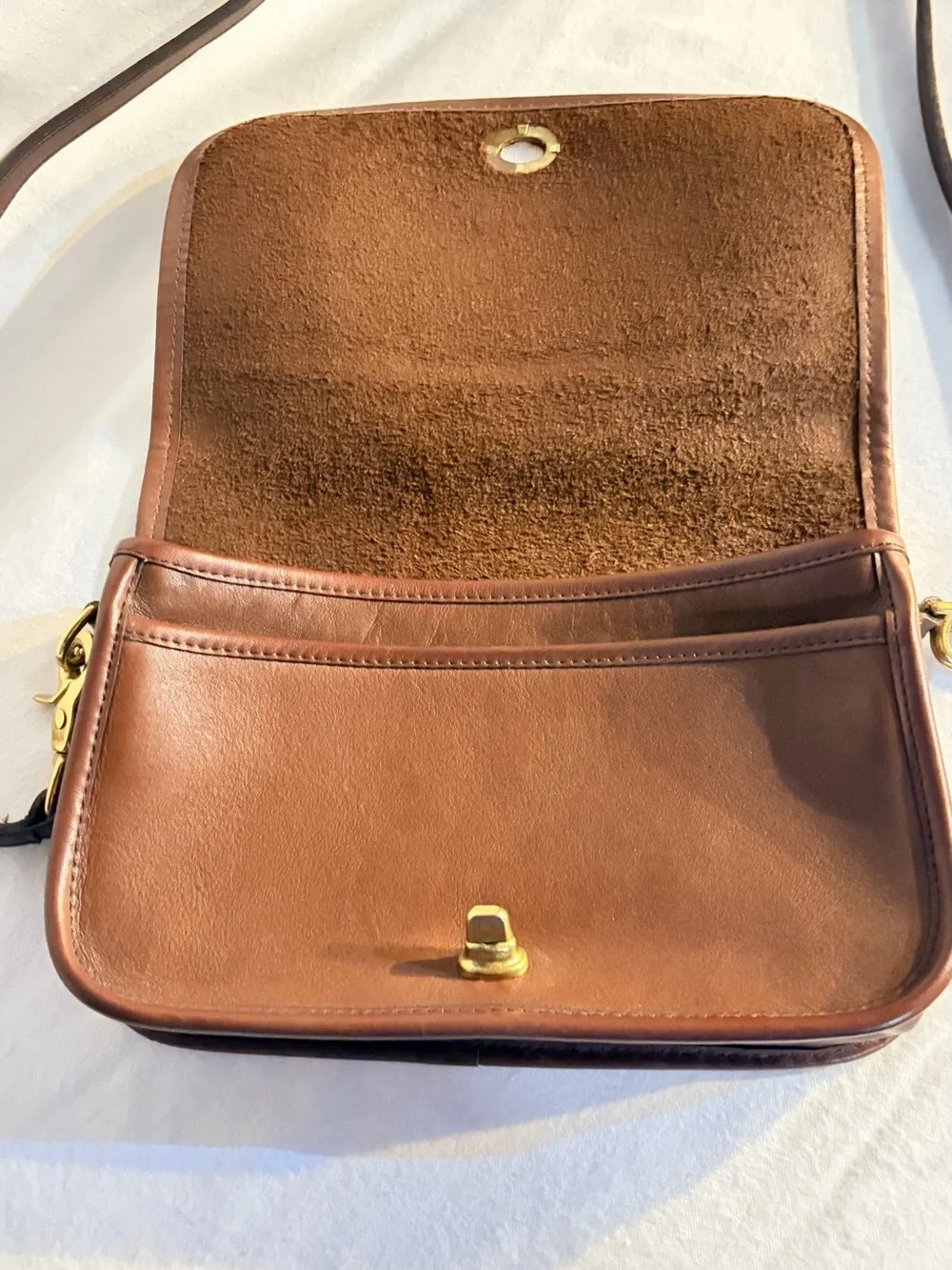 Vintage Leather Coach City Bag